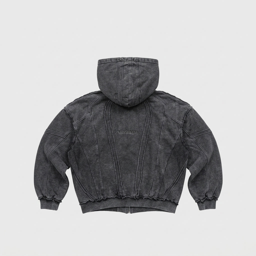 "BLACK COVEN" ZIPPER HOODIE