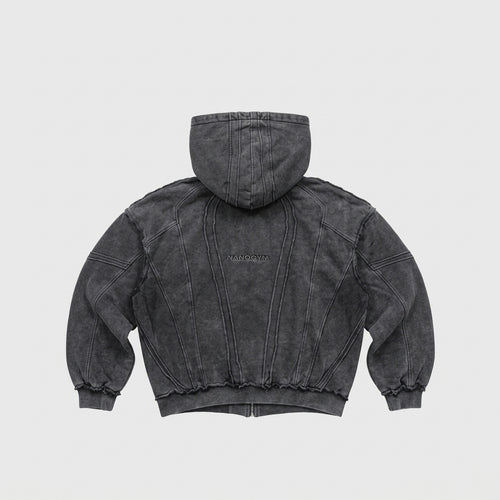 "BLACK COVEN" ZIPPER HOODIE
