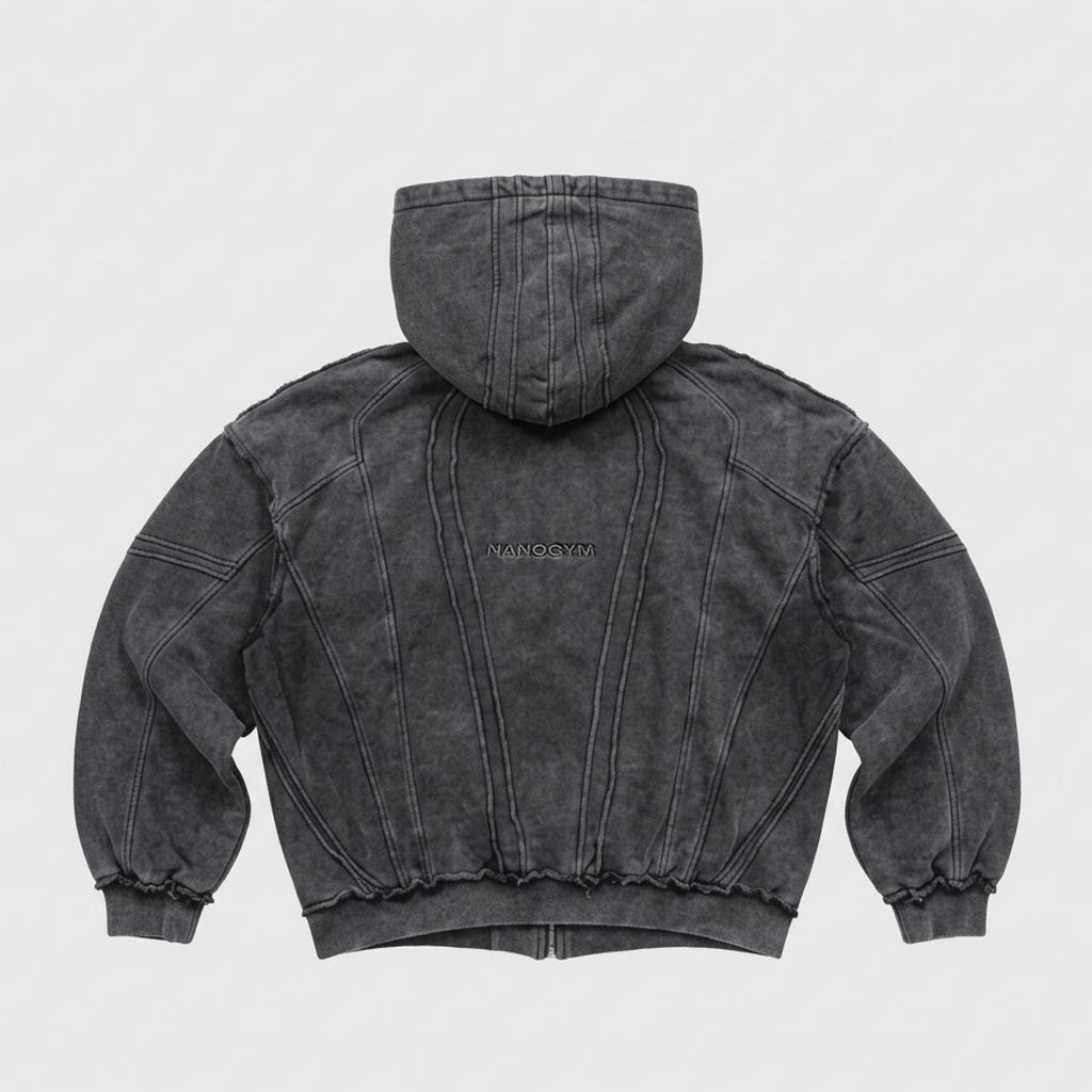 "BLACK COVEN" ZIPPER HOODIE
