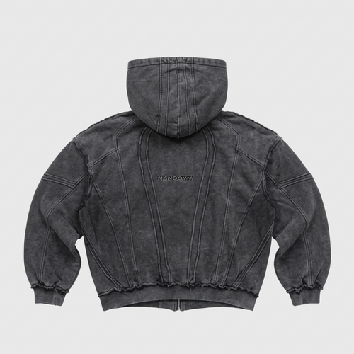 "BLACK COVEN" ZIPPER HOODIE