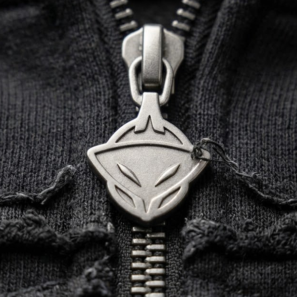 "BLACK COVEN" ZIPPER HOODIE